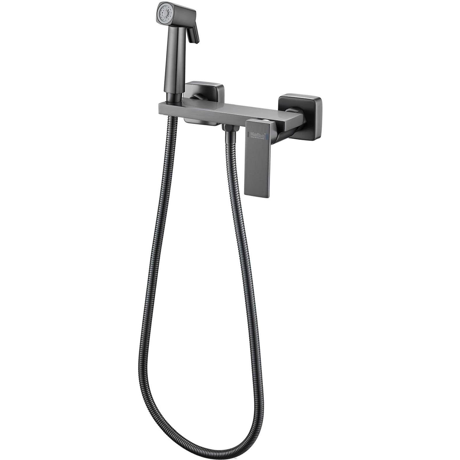 Гигиенический душ со смесителем Haiba (Хаиба) HB5517-3, оружейная сталь