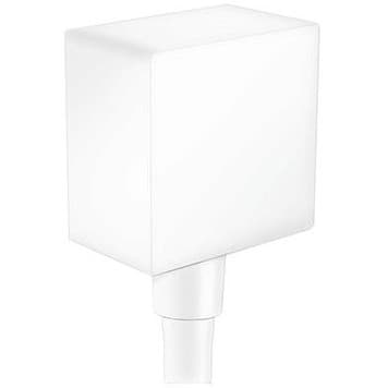 Вывод воды Hansgrohe (Хансгрое) для ручного душа с клапаном, цвет: белый матовый 26455700