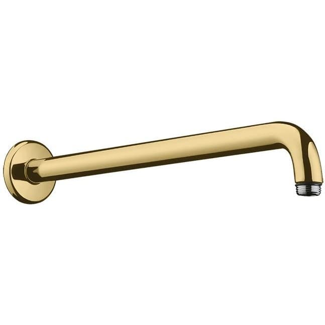 Держатель верхнего душа Hansgrohe (Хансгрое) , настенный, 389 мм, G1/2, цвет: полированное золото 27413990