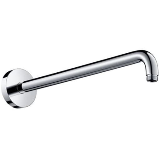 Настенный держатель Hansgrohe (Хансгрое) верхнего душа 38.9 см 1/2″, без шарнира с розеткой, цвет: хром 27413000
