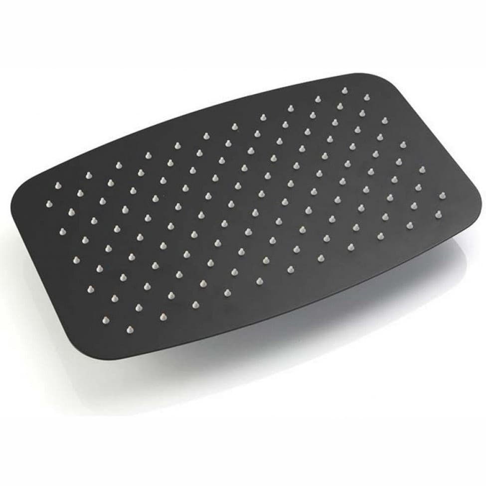 Верхний душ Berges (Бергес) Ventas O BLACK 30x20 см, черный матовый