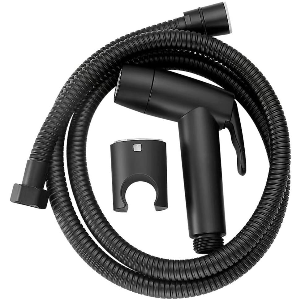 Гигиеническая лейка Рагло R460 черная R460.50.06, Raglo 2 режима, шланг 1,2 м сталь