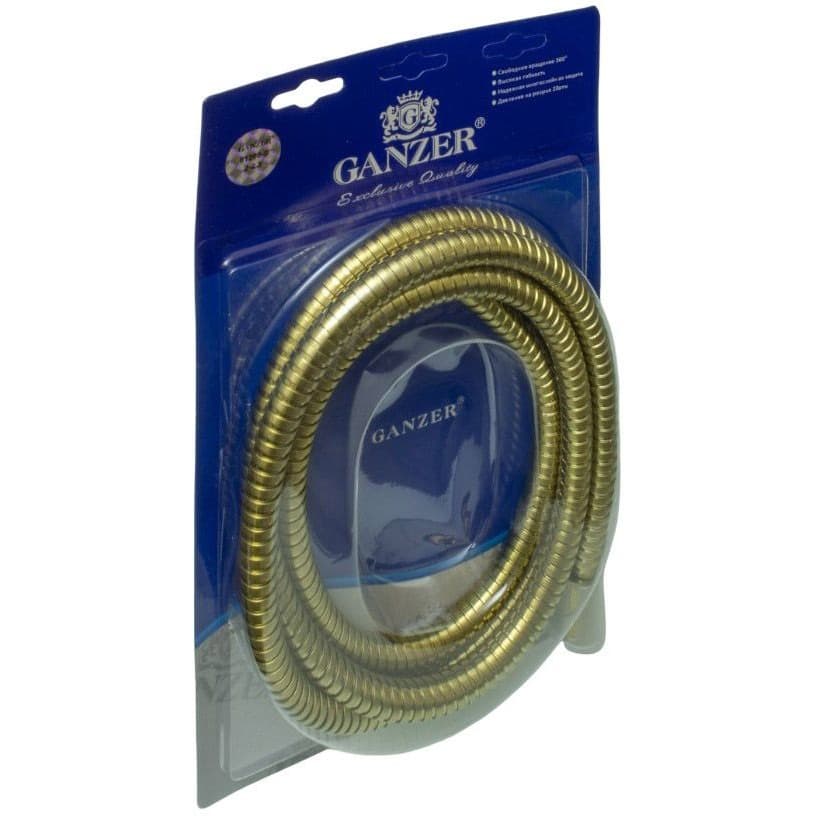 Шланг для выдвижной лейки Ganzer (Ганзер) GZ81200-S 200 см 3/8″ нар. Матовое Золото