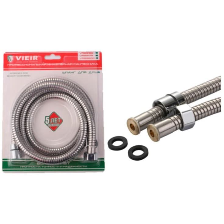 Шланг для душа Vieir (Виеир) 200 см VR23200 хром