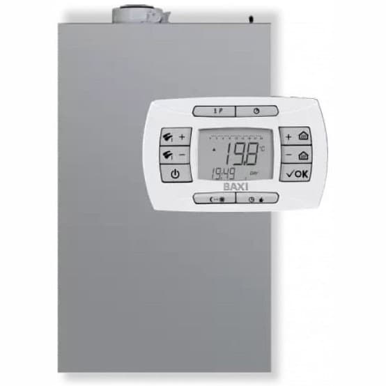 Котел газовый конденсационный настенный Baxi (Бакси) Luna AIR 24, мощность, кВт-24, двухконтурный, камера закрытая, для улицы (A7810404)