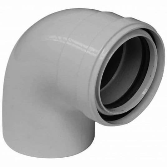 Отвод Baxi (Бакси) 90° для труб с изоляцией, диам. 80 мм (KHG71410511)