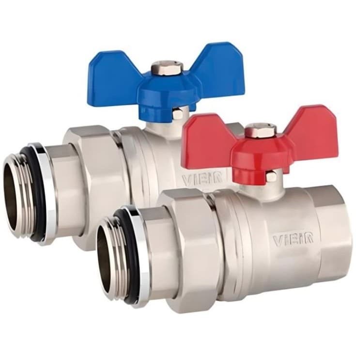 Кран шаровой с полусгоном термо. 1 прямой Vieir (Виеир) (VR1102A)