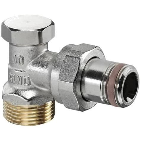 Вентиль на обратную подводку Oventrop (Овентроп) Combi 2 угловой Kvs 1,7 НР-НР DN 15 1/2 x 3/4 дюйма PN 10 (1091072)