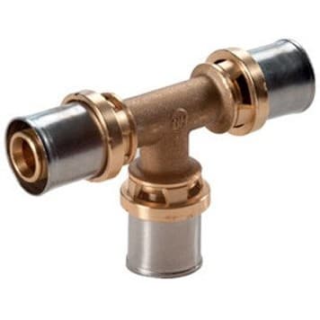 Тройник Giacomini (Джакомини) RM150, 32 x 3, латунь, для труб Giacotherm, Giacoflex и многослойных RM150Y011