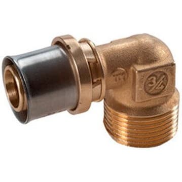 Угольник Giacomini (Джакомини) RM127, 90, Н, 1″, 32 x 3, латунь, для труб Giacotherm, Giacoflex и многослойных RM127Y059