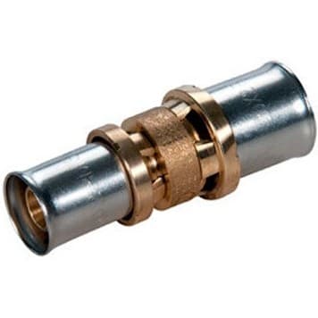 Муфта Giacomini (Джакомини) RM103, 32 x 3, 26 x 3, латунь, переходная, для труб Giacotherm, Giacoflex, многослойных и полибутиленовых RM103Y022