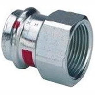 Переход Viega (Виега) Prestabo c SC-Contur 18x3/4″, из оцинкованной стали, с многогранником, с внутренней резьбой, модель 1112 559106