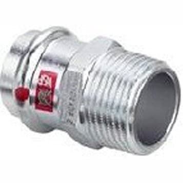 Переход Viega (Виега) Prestabo c SC-Contur 28x1/2″, из оцинкованной стали, с многогранником, с наружной резьбой, модель 1111 721428