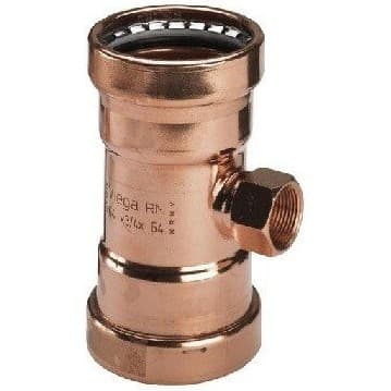 Тройник Viega (Виега) Profipress XL c SC-Contur 64,0x1x64,0, медь, с BP, модель 2417.2XL 577711