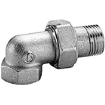 Сгон Giacomini (Джакомини) R19 угловой НВ 3/4″ х 3/4″ латунь хромированный для стальной трубы R19X004