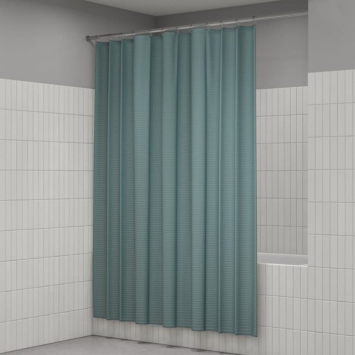 Штора для ванной Iddis (Иддис) Dcor, 200х180 см, зеленый, DW05P18i11