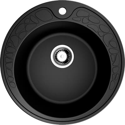 Мойка кухонная круглая Omoikiri (Омойкири) Tovada 51-BL Черный (4993369)