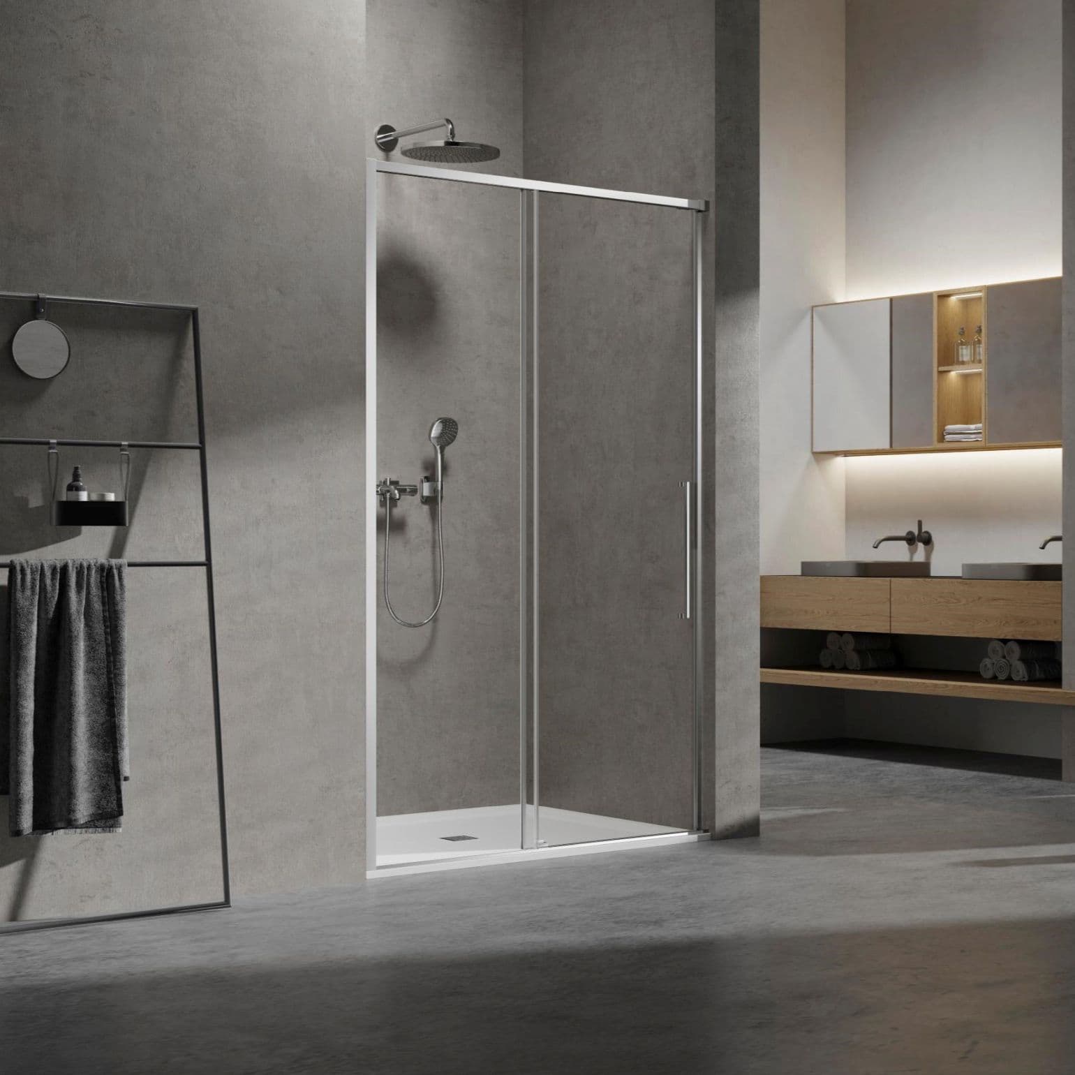 Душевая дверь Vincea (Винчея) Slim, 1300 мм, хром, стекло прозрачное VDS-6SL130CL
