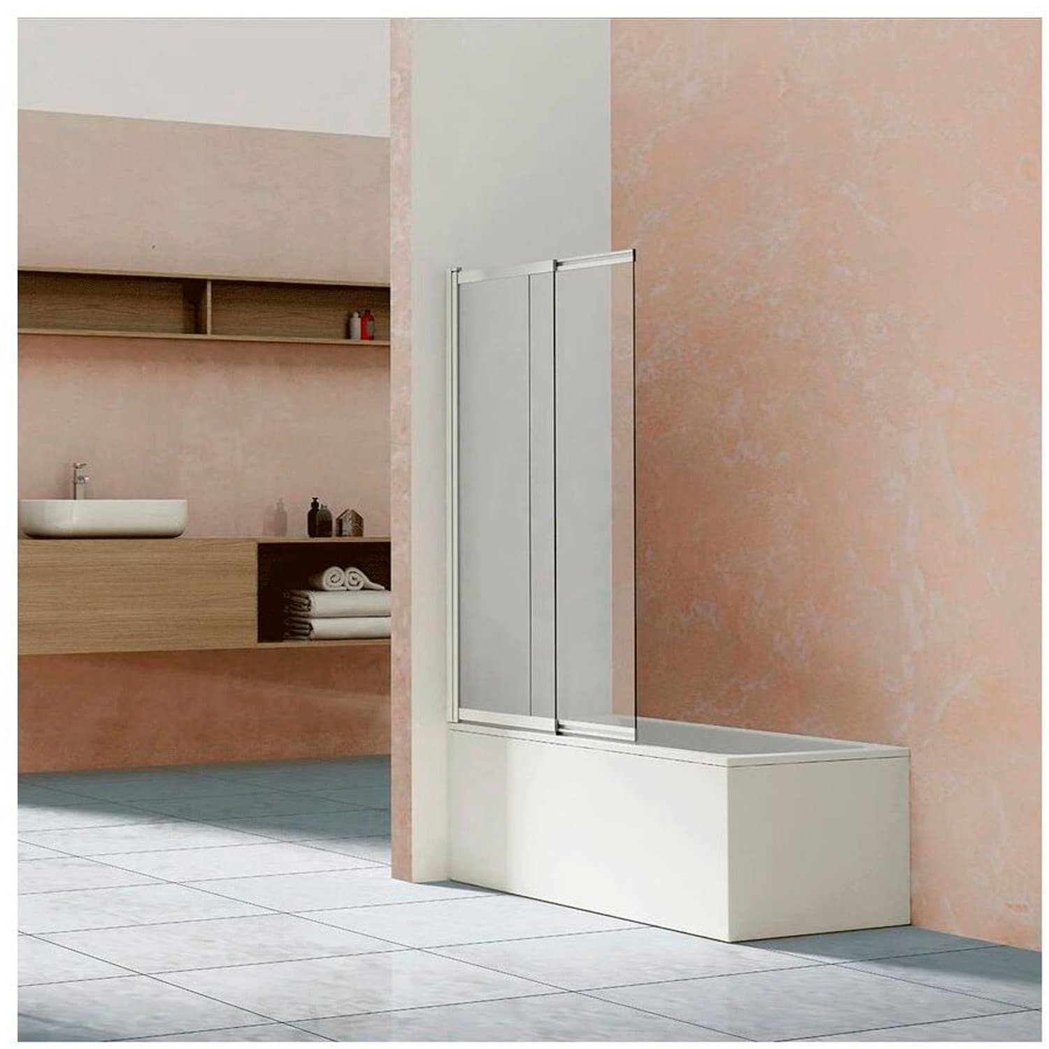 Душевая шторка на ванну Vincea (Винчея) VSB-1E100CL, 1000х1450, хром, стекло прозрачное