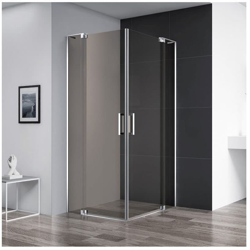 Душевой уголок Cezares (Цезарис) Slider-A-2-100/110-BR-Cr, цвет профиля хром, стекло прозрачное 8 мм 100х195х110 см