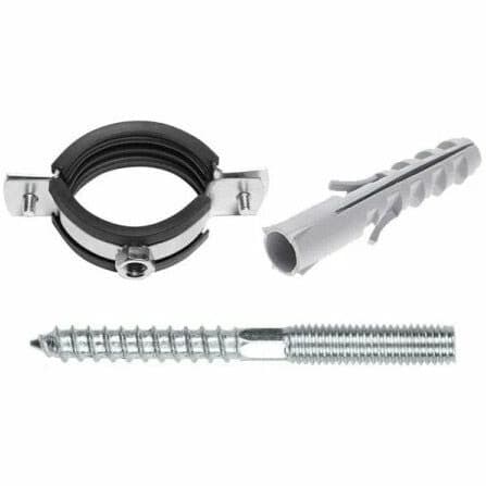 Хомут Конкреп (Konkrep) 2S сантехнический 3/4″ 25-30 мм в комплекте с дюбелем и шурупом (733335030)