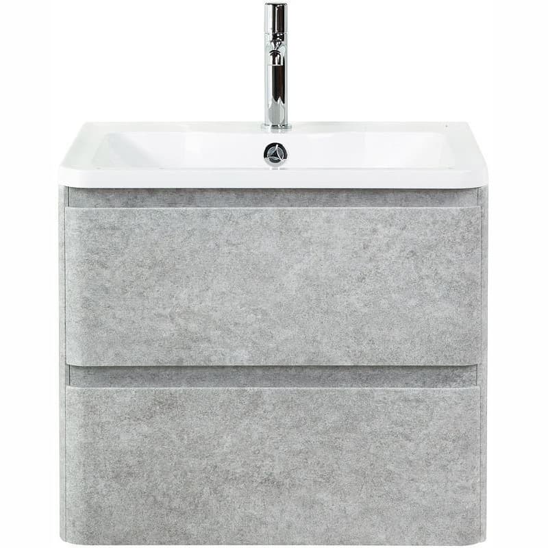 База под раковину подвесная BelBagno (Бельбагно) Albano с двумя выкатными ящиками Cemento Verona Grigio 700x450x500 ALBANO-700-2C-SO-CVG