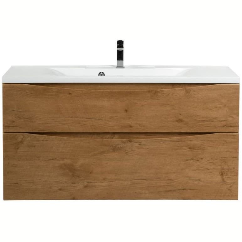 База под раковину подвесная BelBagno (Бельбагно) MARINO-H60 с двумя выкатными ящиками Rovere Nature 1100x450x600 MARINO-H60-1100-2C-SO-RN-P