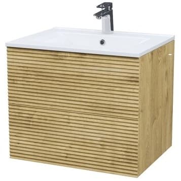 Тумба с умывальником Iddis (Иддис) Bild, подвесная, 60 см, дуб светлый, BIL60V0i95K