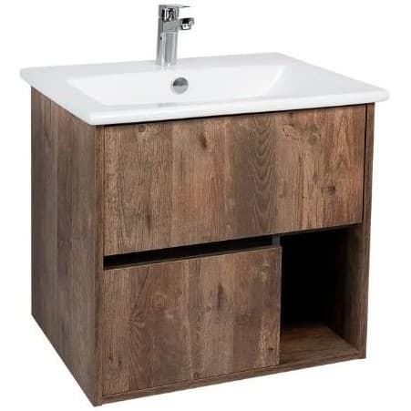 Тумба Viant (Вайант) Люксембург 75, VLUX75ELD-T2YP 560х710х446 подвесная, 2 ящ., дерево (под раковину ЭЛИНА 75)