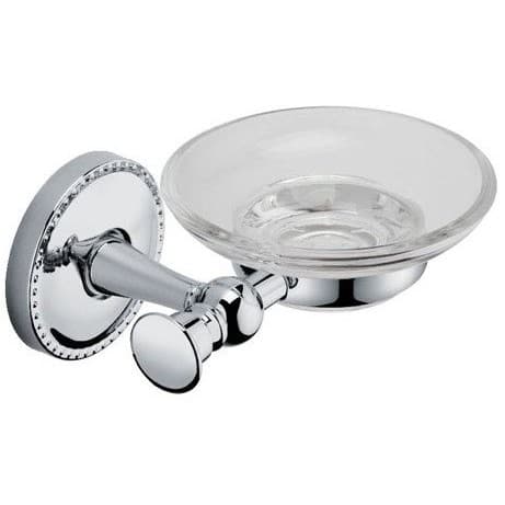 Мыльница стеклянная Fixsen (Фиксен) Adele FX-55008 Хром