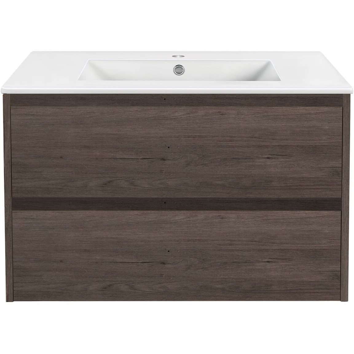 База под раковину Vincea (Винчея) Gio VMC-2G800RO подвесная 2 выкатных ящика soft close R.Oak