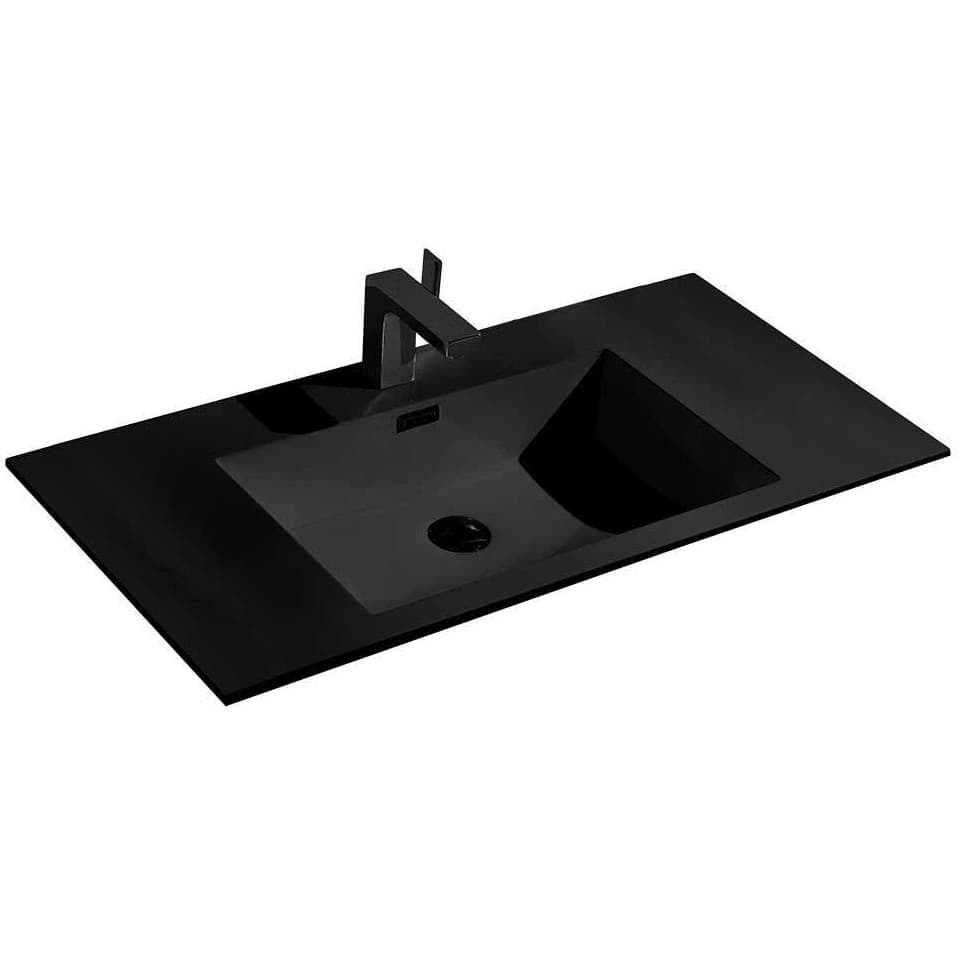 Раковина Vincea (Винчея) VCB-13100B из искусственного камня, цвет черный