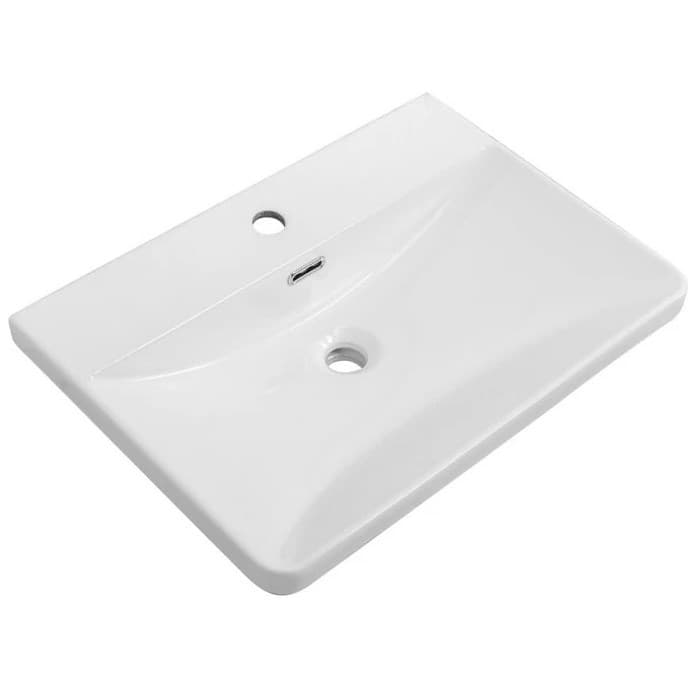 Керамическая раковина BelBagno (Бельбагно) BB-8076-3-60, 610x430x145 белый