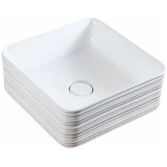 Раковина керамическая BelBagno (Бельбагно) BB1407 380х380х135 накладная, цвет белый