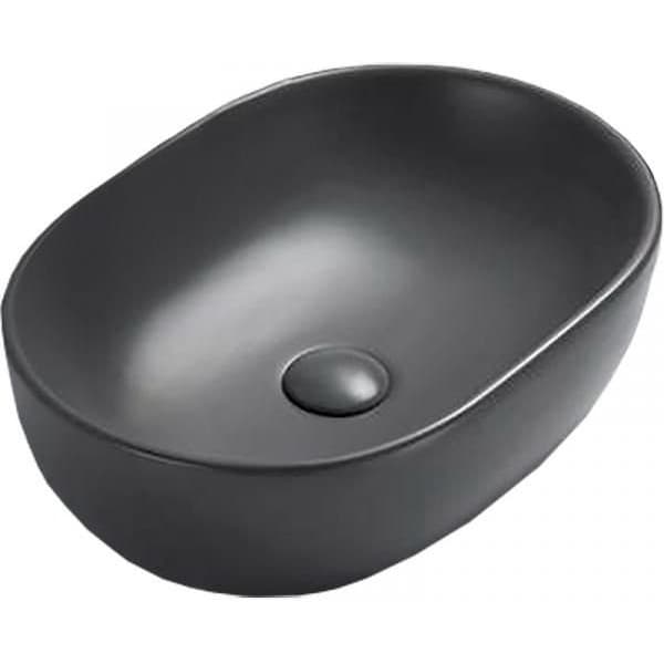 Раковина накладная Timo (Тимо) Kulo черная матовая 600х420х140 мм TK-405 MB