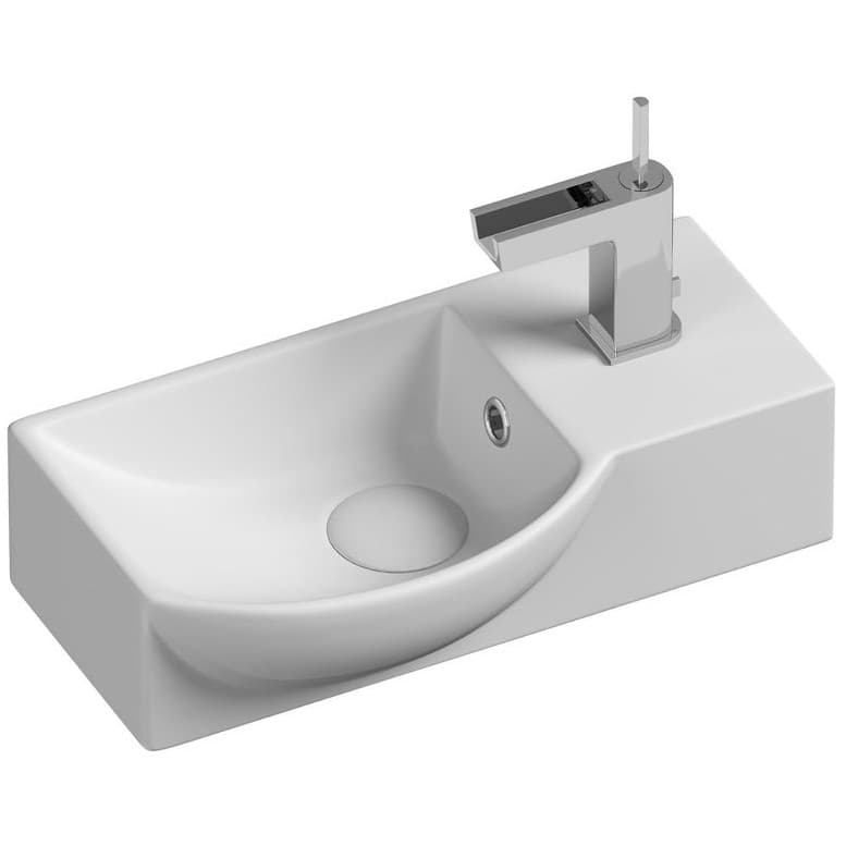 Раковина Ceramicanova (Керамиканова) Element подвесная 120х400х220 мм CN6039L Белый