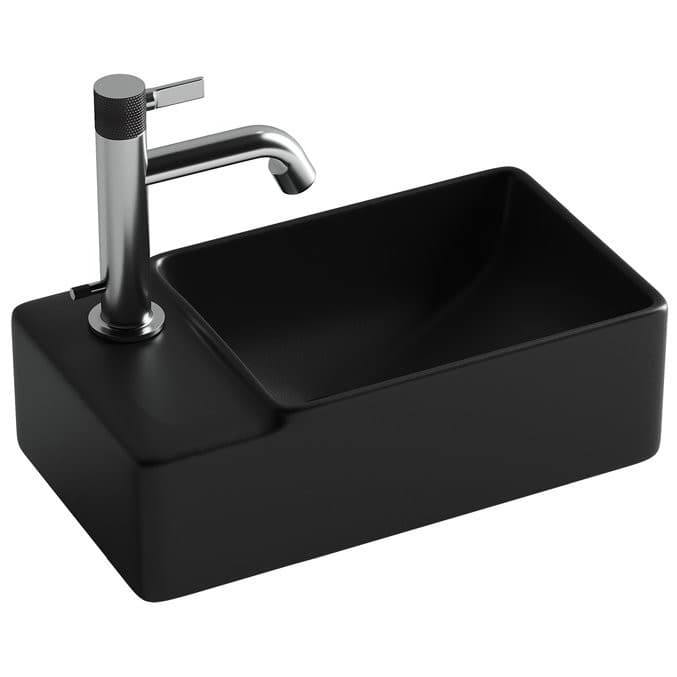 Раковина Ceramicanova (Керамиканова) Element подвесная 125х395х220 мм CN5046MB Черный матовый
