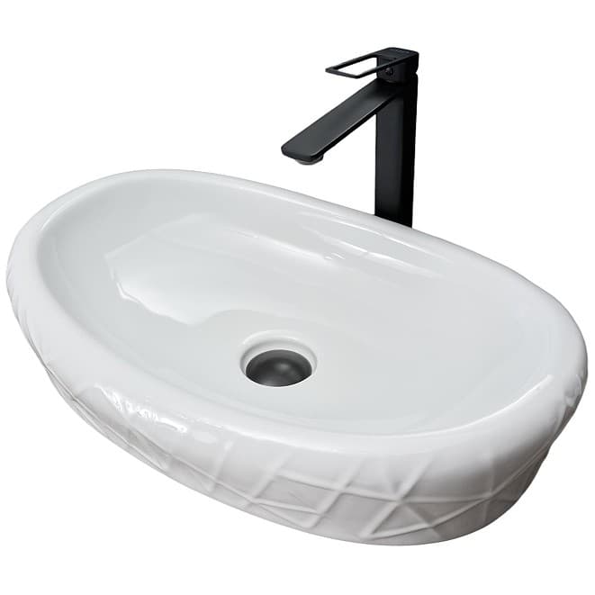 Раковина накладная Gid Creativo 60x39x13.5см, 777s 51222, белый