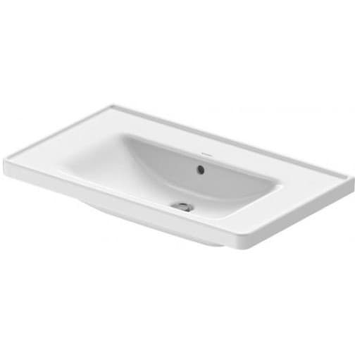 Раковина Duravit (Дуравит) D-Neo 80х48 см, без отверстий, накладная, с переливом, цвет: белый 2367800060