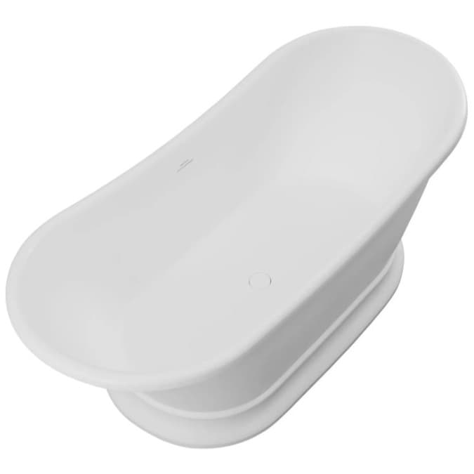 Ванна из искусственного камня Allen Brau Solid Stone Krion Classic 1700x750мм, отдельностоящая, 2.35004.21, белый матовый
