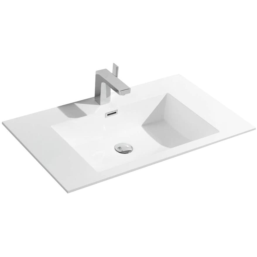 Раковина из искусственного камня Vincea (Винчея) VCB-13800W 120х800х480, цвет белый