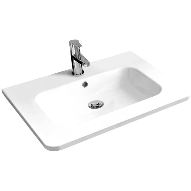 Раковина из искусственного камня Vincea (Винчея) VCB-1RA600W 120(20) х600х480, цвет белый