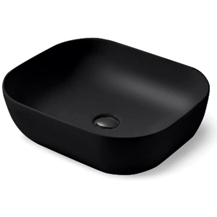 Раковина керамическая Vincea (Винчея) VBS-101MB, 500х400х140, накладная, цвет матовый черный,