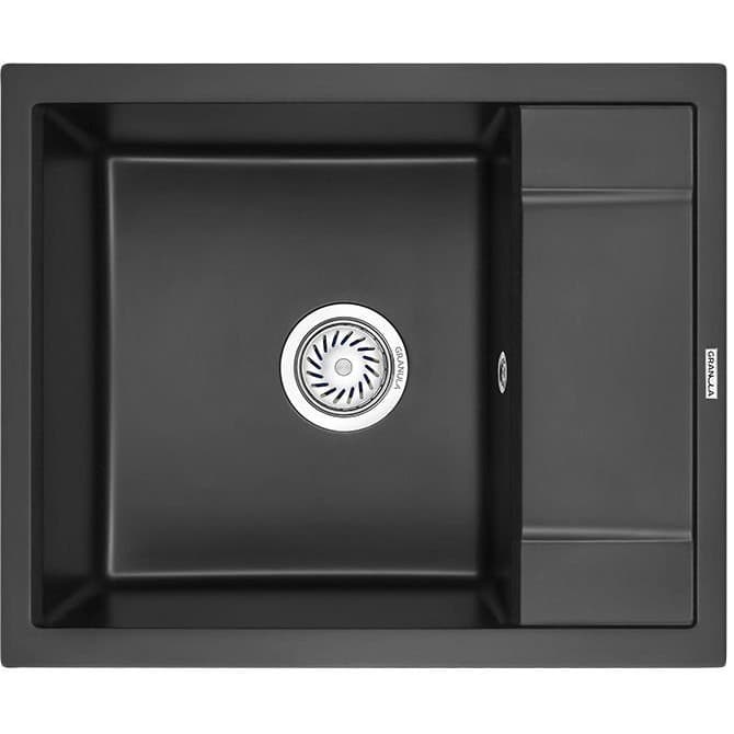Мойка кухонная прямоугольная Granula (Гранула), чаша 430х395 мм, 6002 турмалин