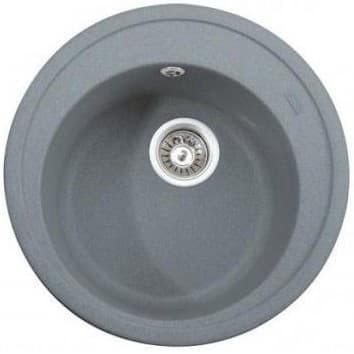 Мойка кухонная круглая Kaiser (Кайзер) Grey (KGM-490-G)