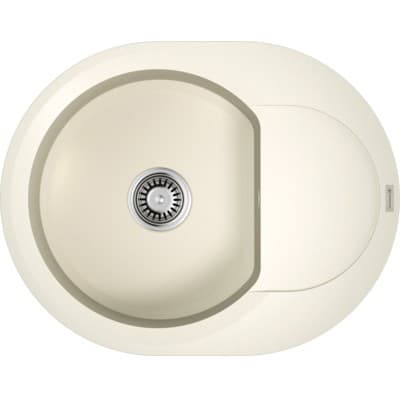 Мойка кухонная овальная Omoikiri (Омойкири) Sakaime 60E-WH Белый (4993136)