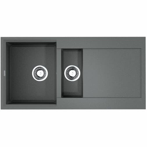 Мойка кухонная прямоугольная Omoikiri (Омойкири) Sakaime 100-2-GR leningrad grey (4993562)