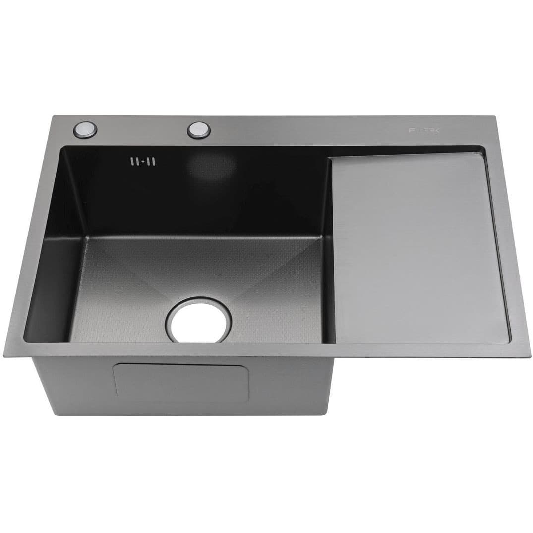 Мойка для кухни Fmark (Фмарк) FSC7550Q-L, графит