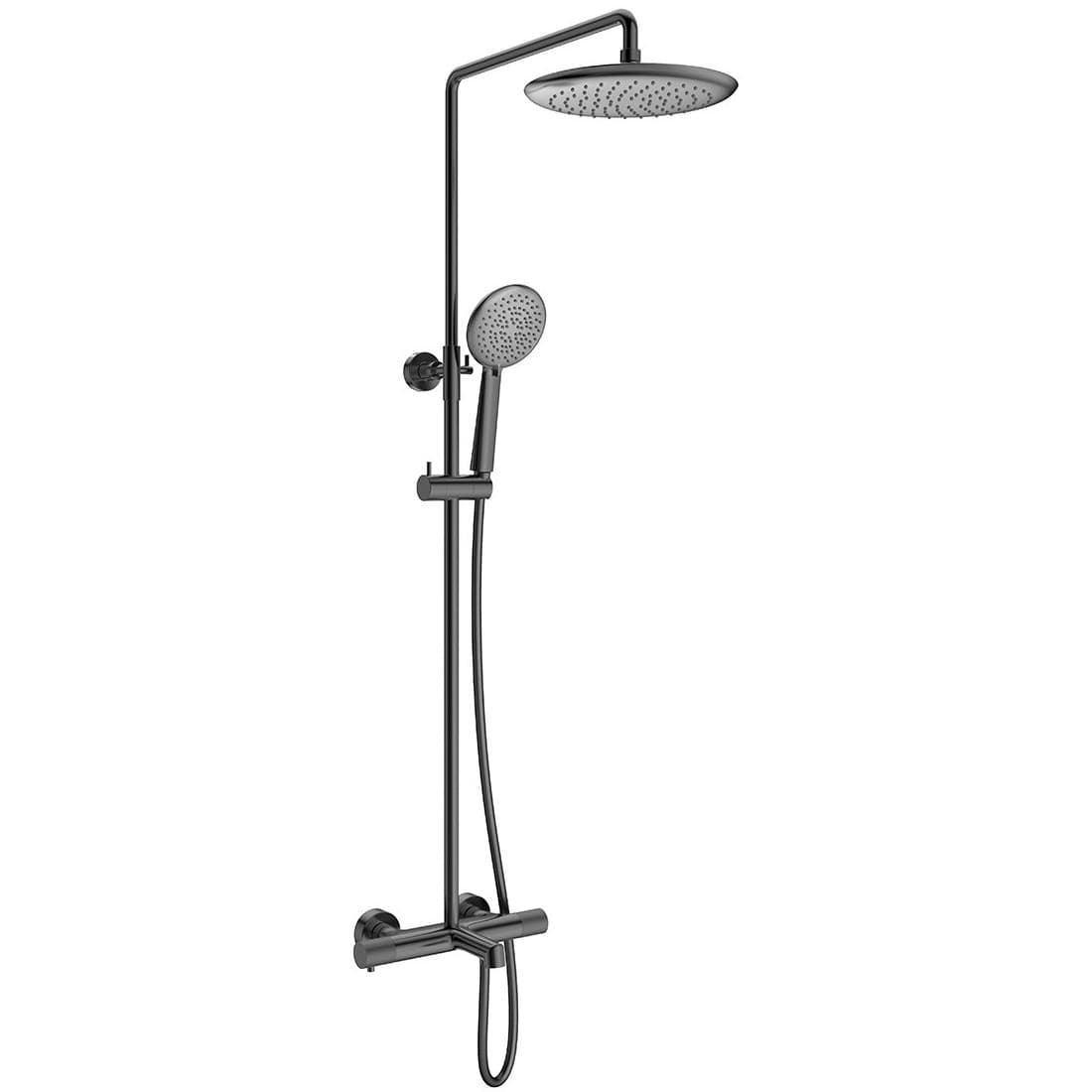 Душевая стойка Vincea (Винчея) Desire термостатическая, вороненая сталь VSFS-1D1TGM