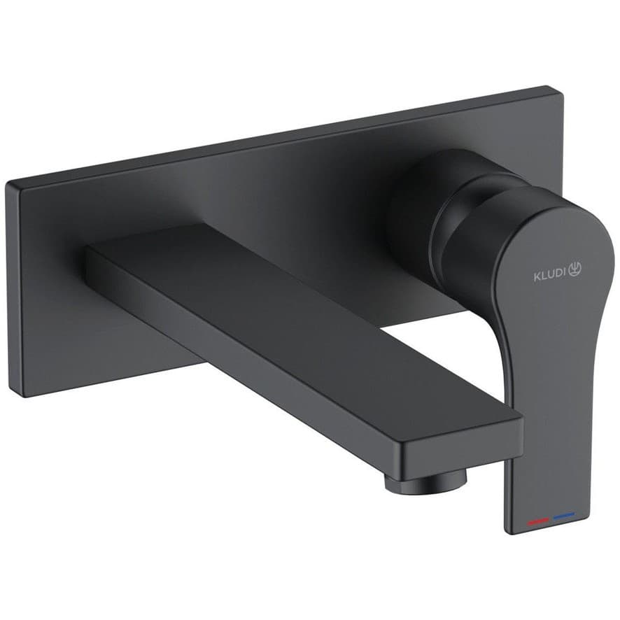 Смеситель для раковины Kludi (Клуди) Zenta SL 482473965 скрытого монтажа, черный матовый